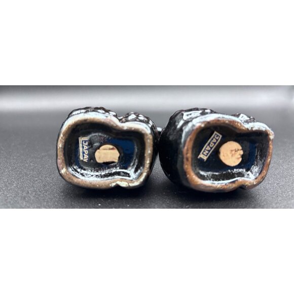 Vintage Black Poodle Salt & Pepper Shakers Ceramic Japan MCM - Picture 5 of 7